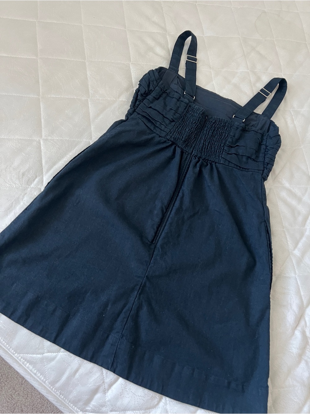 Abercrombie & Fitch Black Linen blend Dress - Picture 4 of 8